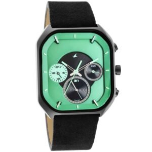 Fastrack Green Dial Analog with Date Watch for Men 3270NL01