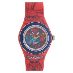 Multicoloured Dial Red Plastic Strap Watch C4048PP15