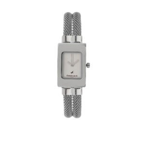 Fastrack Silver Dial Analog Watch for Women 2049SM09
