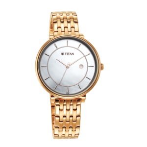 Titan White Dial Analog with Date Watch for Women 2673WM01