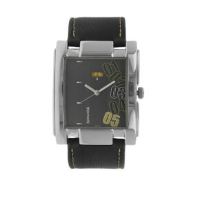 Sonata Black Dial Analog Watch with Date Function for Men 7946SL03