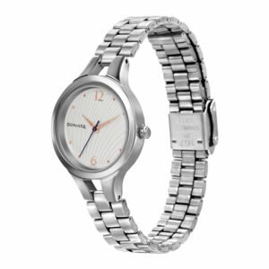 Sonata Workwear Analog Watch with White for Women 8151SM05
