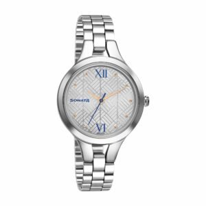 Sonata Workwear Analog Watch with White for Women 8151SM06