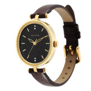 Sonata Brown Dial Analog Watch for Women 8181YL02