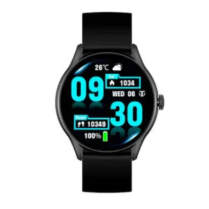 Titan Evoke Black Dial Smart Silicone Strap Watch 90172AP01