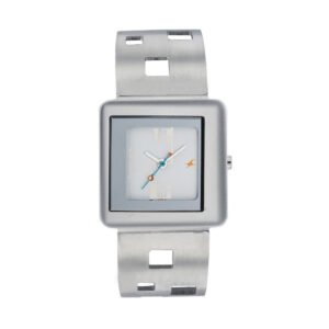 Fastrack Quartz Analog Silver Dial Metal Strap Watch For Women – 2356SM01