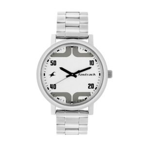 Fastrack Bold Analog White Dial Watch For Men – 38052SM04