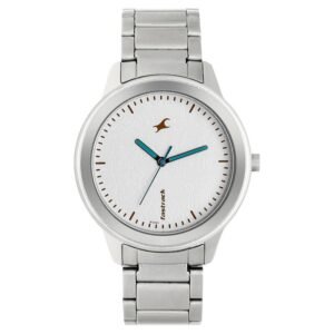 Fastrack Road Trip Quartz Analog White Dial Stainless Steel Strap Watch For Women – 6190SM01