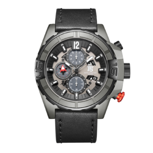 T5 -Black Chronograph Silicone Strap Watch for men H4047GB