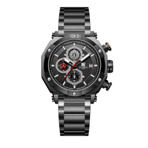 T5-Black Dial Metal Strap chronograph  watch for Men H4111GB