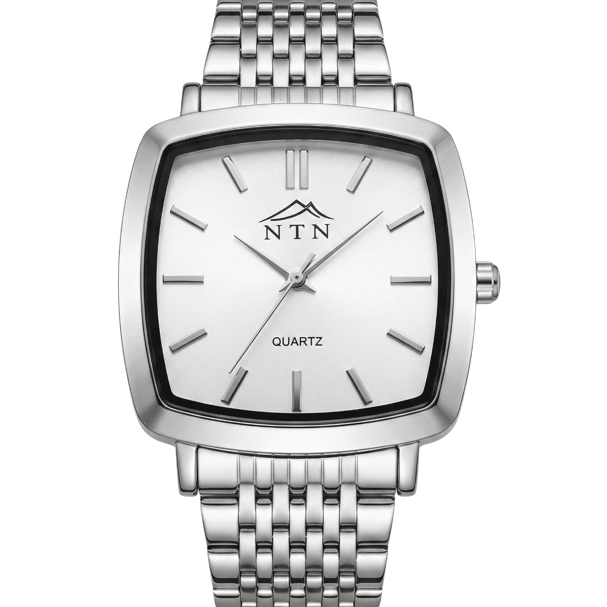 Nepal Trade Network Quartz Watch NTN Quartz White Dial Steel Strap Watch for Men with Japanese Movt.