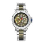 T5- Green Dial Metal Strap Watch for Men H3880LB