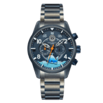 T5-Black Dial Metal Stap Watch for Men H3919GE