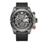 T5 -Black Chronograph Silicone Strap Watch for Men H4047GB