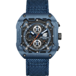 T5 Quartz Multifunction Chronograph Watch - Blue - Silicon Strap - Water Resistant - H4096GD