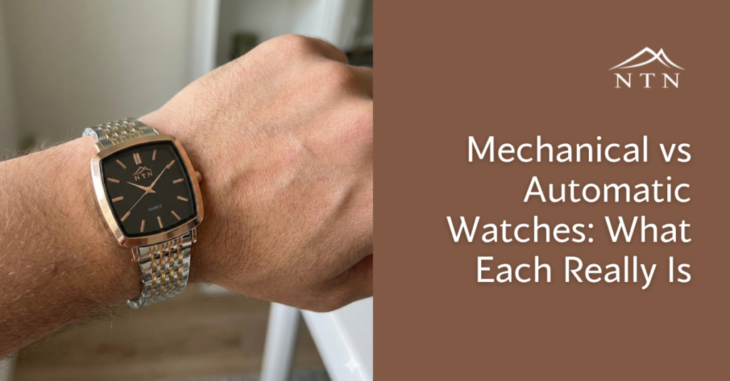 Elegant wristwatch showcasing mechanical and automatic features, highlighting differences for buyers and enthusiasts.