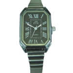 NTN Quartz Black Dial Steel Strap Watch for Women - 5071SMBK