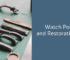Detailed process of watch polishing and restoration techniques showcased.