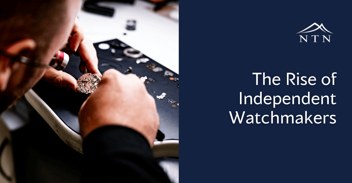 Detailed close-up of watchmaker assembling intricate watch components.