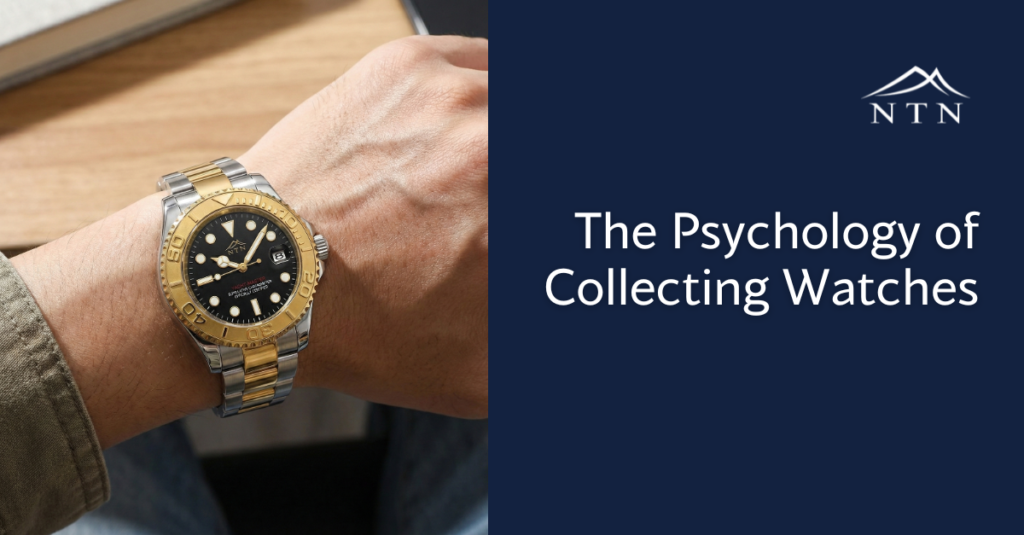 Luxury watch with gold and silver band on wrist.