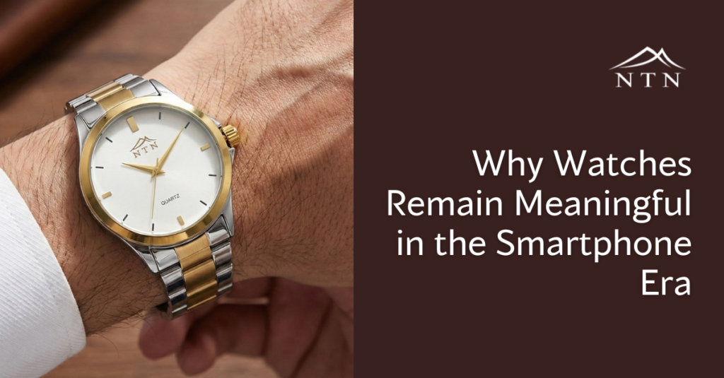 Elegant smartwatch with metallic band showcasing timeless style.