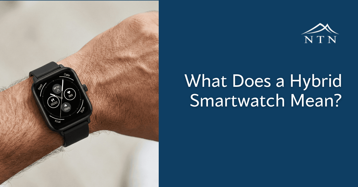 Smartwatch displaying health and fitness metrics on a person's wrist.