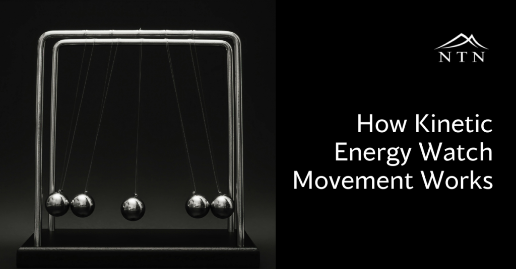 Close-up of a Newton's cradle demonstrating energy transfer.