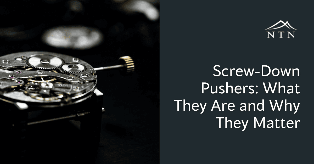 Detailed image of watch movement gears and parts for timepiece assembly.